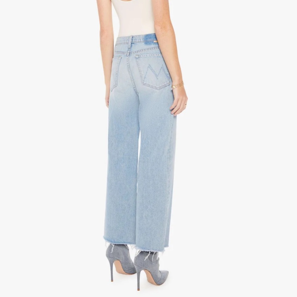 nwt mother rambler zip ankle fray jeans - Picture 2 of 12